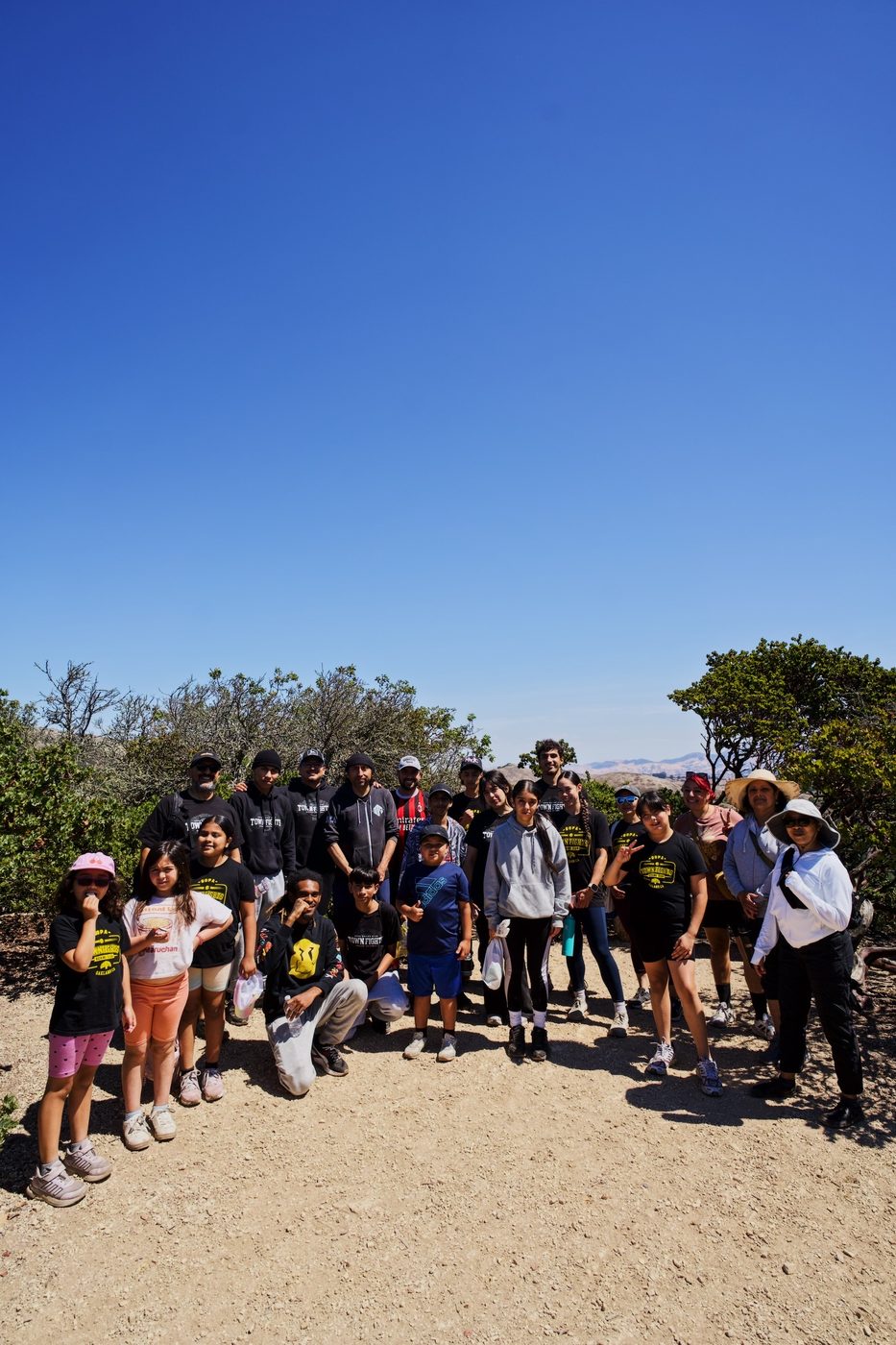 Gopa Boxing Club community hike in the East Bay hills