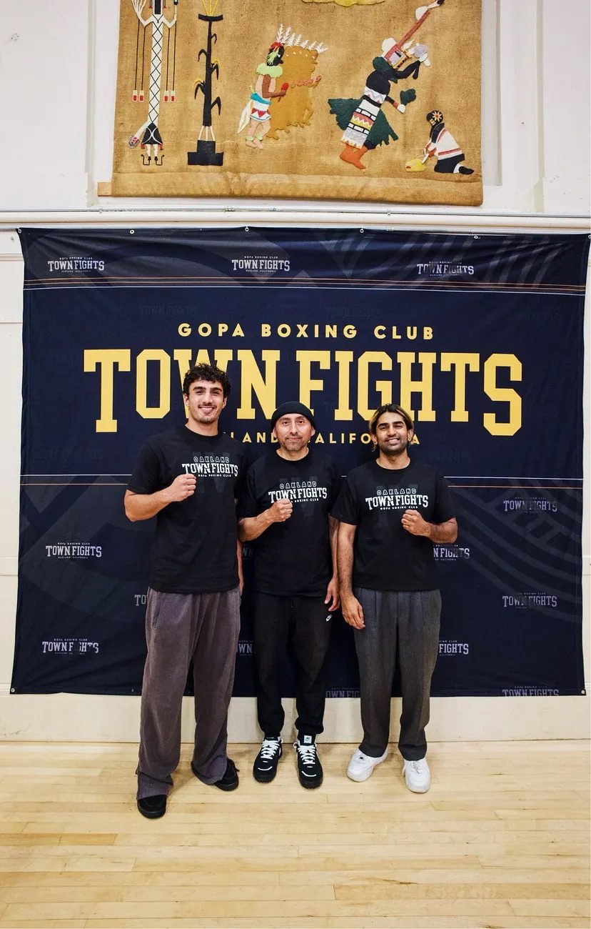 Gopa Boxing Club at the Town Fights banner in Oakland