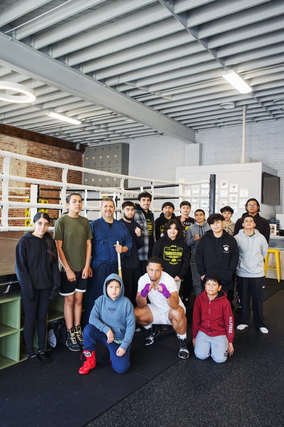 Self defense class group at Gopa Boxing Club Oakland